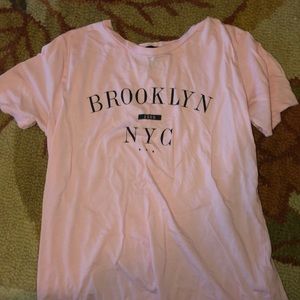 pink graphic tee